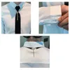 Chemises décontractées pour hommes luxe à manches longues cravate hommes robe chemise mode col rabattu Slim Fit solide coréen mariage bal Ropa Hombre 5XL