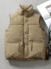 Kadın yelek hwl kış sonbahar moda pamuk yastıklı dış giyim yelek aşağı ceket kolsuz kadın gevşek artı boyutu puffer ceket dişi 231116
