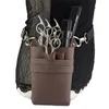 Other Hair Cares PU Leather Bag Case Adjustable Belt For Storing Hairdressing Tools Scissors Clips Holster Combs High Capa 231116