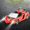 Elektrische RC auto 1 18 RC LED-licht Radioafstandsbediening Sport Super Kinderen Racing High Speed Drive Voertuig Drift Jongens Meisjes Cadeauspeelgoed 231117