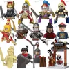 Ander speelgoed Ancient Chinese Figuren Bouwstenen Three Kingdoms Water Margin Journey Draken- en leeuwendans Qin-dynastie Soliders Toy Bricks 231116