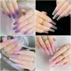 Faux ongles 500 pièces Nail Art faux patchs translucide naturel Ultra-mince multi-forme non marquant mat Extension pièces manucure