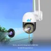 New V380 3MP 4G Auto Tracking PTZ Camera Outdoor 4G Sim Card IP Camera Home Security Two Way Audio Full Color Night Vision