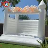 Gratis levering buitenactiviteiten 13x13ft Wit opblaasbare uitsmijter Bouncer Blow Up Bounce House for Wedding Ceremony Birthday Party