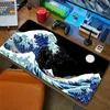 Mouse Pads Apoios de Pulso Tapete de Mesa Preto e Branco Gaming Mouse Pad Grande Mousepad Gamer PC Acessórios XXL Teclado de Computador DeskPad Anime Mouse Mat Run YQ231117