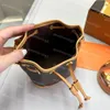 Nano Noe M81266 Leather Crotghody Crossbody Facs Handbags Luxury Designer Mini Bucket Bag Women Warmstring Wallet Plategh Flower Lote