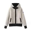 Veste à capuche en laine d'agneau épaisse pour femme, manteau ample et chaud, court, nouvelle mode automne/hiver 2023