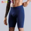 Underpants BONITOS Men Boxer Long leg Boxer Men Underwear Men Underpants Erkek Natural Cotton Sexy Boxer Shorts Top Brand Underwear Soft 231116