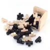 Puzzels 3D-kubuspuzzel Luban in elkaar grijpende creatieve educatief houten speelgoed Hersenen IQ Geest Vroeg leren Spel Cadeau voor kinderen Letter 54T 231116