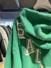 Herren Hoodies Sweatshirts Washed Green Saint Michael ANGEL Hoodie für Männer Frauen 1 1 Beste Qualität Loch Vintage Übergroße Kapuzenpullover T231117