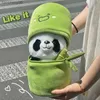 Cushion/Decorative Kawaii Cushion Tube Panda Cartoon Stuffed Panda Cushion Gift for Friends Kids Birthday Toys New Year Home Decor