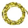 LED -strängar 20 lysdioder Green Leaf Fairy Lights String Artificial Ivy Garland Copper Light Strings For Bouquets Wedding Bedroom Decorations P230414