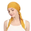 Vrouwen India kralen moslim stretch tulband hoed katoen haar staart hoofd sjaal wrap head banie casual head wrap sjaal