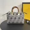 Sacos de noite bolsa de grife de luxo feminina Boston pequena bolsa mini bolsa de mão estampada a quente pulso de vidro com alça de ombro longa