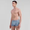 Majaki mody paski męskie bokser bokser Modalny wydychający wygodne męskie bawełniane majtki Mid talii seksowne bokserki