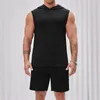 Herren-Trainingsanzüge Herren-Sommermode mit Kapuze, ärmellose Tanktops, Hemden, Shorts, Strand, Hosenanzug