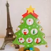 Christmas Decorations Christmas Tree Pendant for Home Decoration Wooden with Mini Drop Ornaments Snowman Bells Xmas Craft Gift for Kids 231117