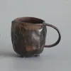 Tazze Piattini Set 2 Bicchieri Acqua Pieghevoli Mug Ceramica Tazzine Caffè Fatte A Mano Vintage Espresso Porcellana Artistica