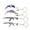 Partys Valorant Knife Weapon Keychain Reaver Karambit Prime Vandal 9cm Samurai Sword Pocketknife Arant Gun Model Gifts Toys for Boys