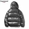 Men's Down Parkas Supzoom New Arrival Top Fashion Hip Hop Print Bread Suit Winter Cotton Couple Cold Clothes Hooded Casual Mens Jackets And Coats J231117