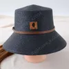 Carharrt cap designer najwyższej jakości czapka modna letnia słoma słomka tkanowa hat hat skórzana etykieta Sunshade Hat Hat Hat Hat Suncreen Hat Female Summer