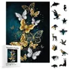 Puzzles Puzzles en bois papillon coloré Puzzles en bois forme unique Puzzles de haute qualité mère amour puzzles en bois pour adultes 231116