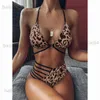 Frauen Bademode Sexy Bikini 2021 Hohe Taille Badeanzug Frauen Bademode Bade String Bikini Set Aushöhlen Badeanzug Weiblichen Badeanzug Für Frauen T230417