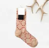 Chaussettes thermiques pour hommes et femmes, chaussettes de styliste, mode automne et hiver, chaussettes en pur coton de haute qualité