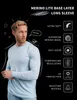 Mens Thermal Underwear 100% Merino Wool Base Layer Men Merino Wool Long Sleeve 240G Midweight Thermal Underwear Wicking Breathable Top Hiking Socks 231116