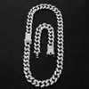 Mens 20mm Heavy Iced Out Miami Cuban Link Chain CZ Rapper Crystal Necklace Choker Bling Hip Hop Jewelry Gold Silver Color Chains248U