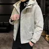 Piumino da uomo 2023 Giacca invernale da uomo casual coreana Giacca corta imbottita in cotone con cappuccio Giacche ispessita Parka caldo Cappotto Uomo Casaco Masculino QQ077