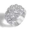 Позолоченное медное модное кольцо для легких роскошных женщин, винтажные геометрические кольца, ювелирные изделия для вечеринок
