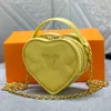 Coração em forma de amor bolsa de ombro designer de luxo mini bolsa crossbody sacola couro macio acolchoado bordado crossbody carteira dia dos namorados amor saco sacos cosméticos