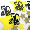 Party Decoration 50 och Fabulous 50th Birthday Decorations Star Large Table Confetti för hemmor Far Firar Pensionera