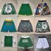 Boston''celtics''men throwback basket shorts ficka