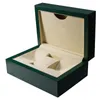 Bekijk dozen 1/2 stks groene doos met papieren kaarten en tassen rolexables luxe vrouw horloges man watche polshorloge