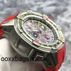 Richardmiler Watches Automatic Miler Style Wristwatch Rm60-01 Men's Watch Level 5 Titanium Metal Case Date Month Time Flight Back Jump 50mm HBT5
