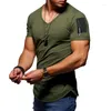 دعاوى الرجال A2073 EST Summer Disual T-Shirt Men Fashion shipper sleve o neck hip hop tshirt tops tshirts sale tee size m-3xl