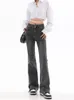Jeans femme taille haute Flare jean pour femme esthétique rétro Sexy Denim pantalons de survêtement Streetwear mode Harajuku jean pantalon 230417