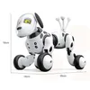 Elektronik Robotlar Robotsnew Elektronik Evcil Hayvanlar RC Robot Köpekler Stand Yürüyüş Sevimli Etkileşimli Akıllı Köpek Oyuncak Akıllı Kablosuz Elektri Damlası DHJX0