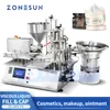 ZONESUN ZS-AFC19 Filling Capping Machine Automatic Rotor Pump Cosmetic Cream Ointment Eye Cream Paste Filling Equipment