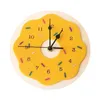 壁の時計漫画ドーナツ形状の時計ミュート飾り子供のための装飾ダイニングルーム