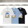 T-shirt Mens Designer t Shirt Workout Shirts for Men Oversized Tee Cotton Rhude Tshirts Vintage Short Sleeve Us Size S-3xl