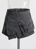 Shorts pour femmes mode Patchwork irrégulière Denim jupes femmes Sexy taille haute jean 2023 femme pantalon Streetwear décontracté