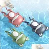 Badspeelgoed Babyshowerspeeltje Schattig Cartoon Dieren Schildpad Walvis Krab Badkuip Zwembadketting Lentewater 230615 Drop Delivery Kindermat Dhmvs