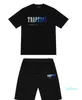 2023 new fashion Mens Trapstar t Shirt embroidery Short Sleeve Outfit Chenille Tracksuit Black Cotton London Streetwear S-2XL