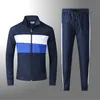 Mäns avslappnade träningsdräkter Full Zip Hoodie Jogging Sweatsuit Running Set, Survetement Crocodile Homme 2024, Tuta Coccodrillo, Trainingspak Krokodil 2024