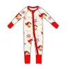 Пижамы в рождественском стиле, одежда для девочек, комплект с рисунком Санта-Клауса, комплект с короткими рукавами, комплект с длинными рукавами, комбинезон из молочной шелковой ткани 231117