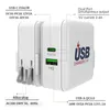 65W Fast Charging Dobra UE UK PD PD Rápido Adaptador de energia Carregador de parede para iPhone 12 13 14 Samsung Huawei PC MacBook Smartphone com caixa