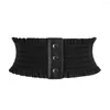 Ceintures femmes large ceinture ceinture taille extérieur porter élastique décoratif avec robe mince Sexy vêtements accessoires